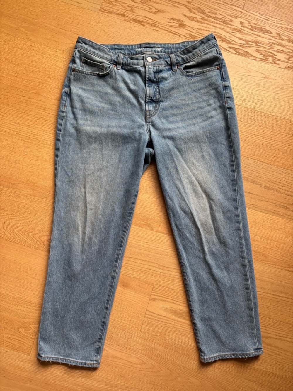 Old Navy Light Blue high rise OG Straight Jeans size 14